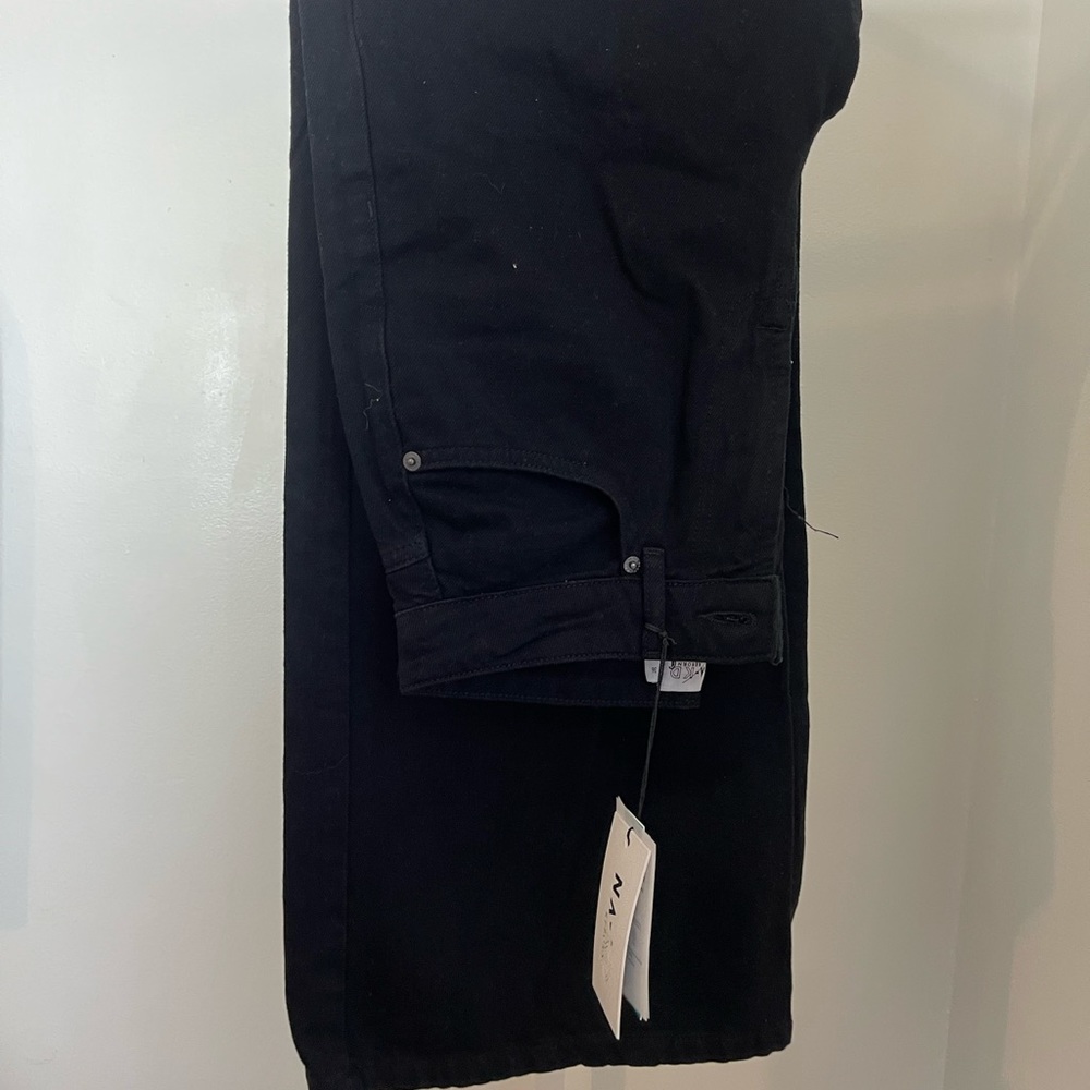 NA-KD Wide Leg Highwaisted Black Jean Size 4